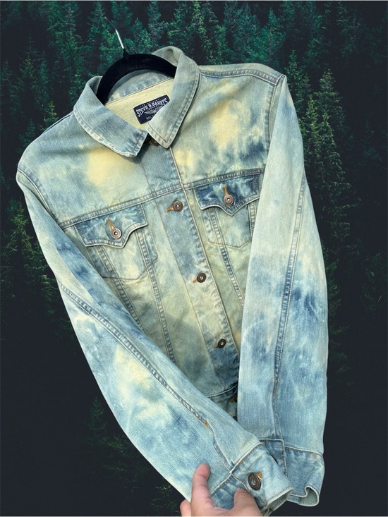 Steve & Barry's Jackets & Blazers - Steve & Barry's Acid-Wash Denim Jacket